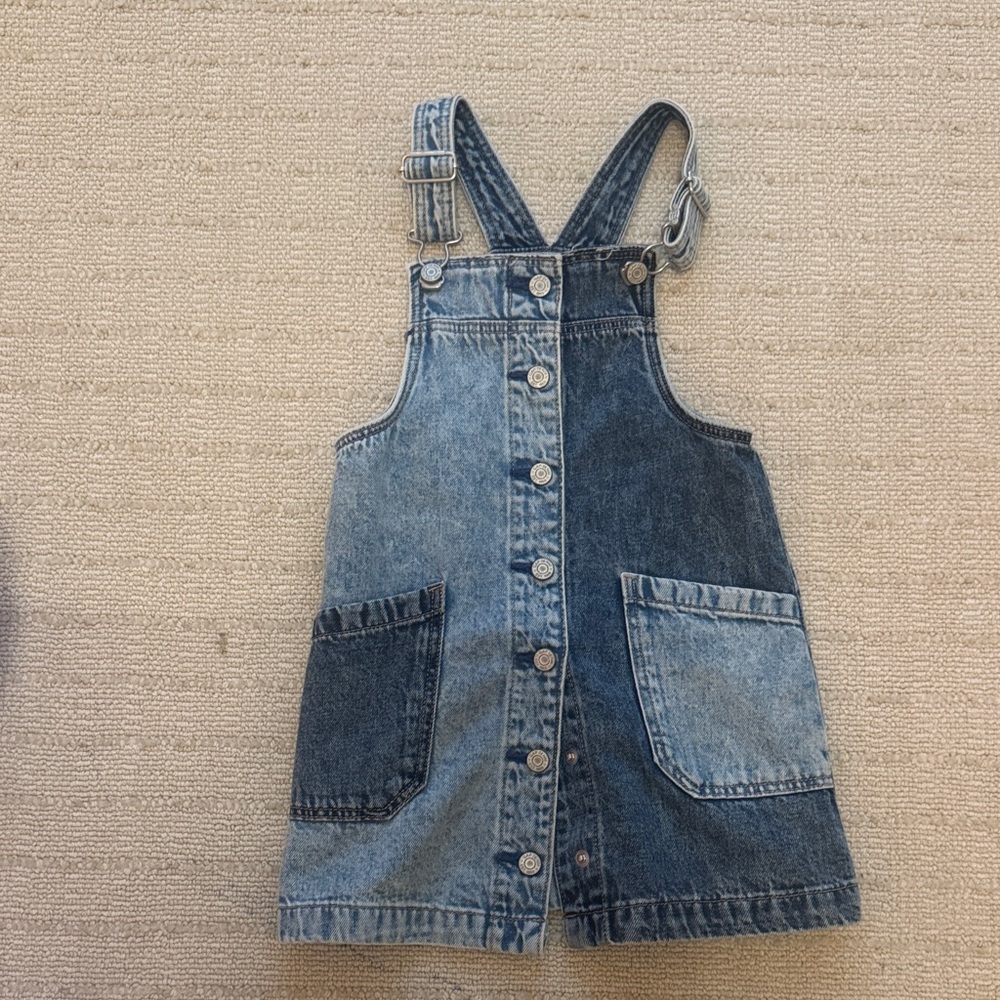 GAP Kids Blue Denim Overall Dress